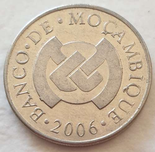 2006 - 2 METICAIS - MOCAMBIQUE - MOZAMBIQUE - COELACANTH FISH - (Nickel Plated Steel)